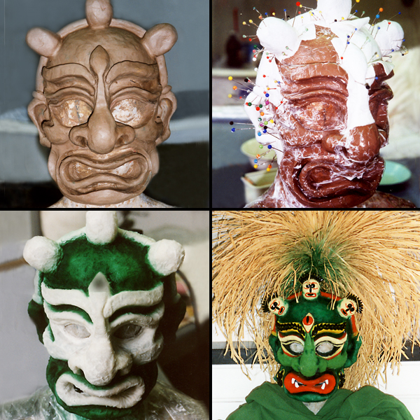 Modellage / Filz / Zellstoff / Bemalung